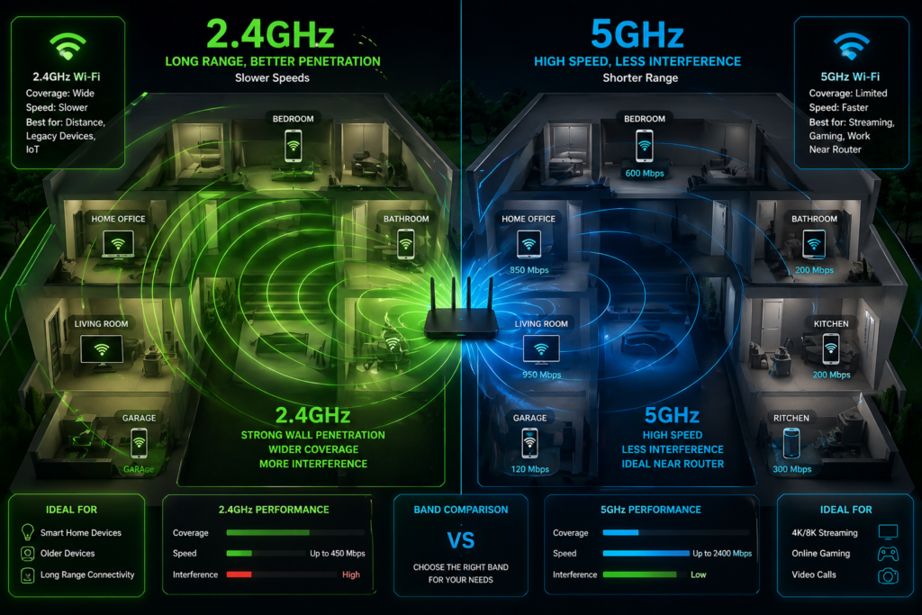 Comparacao Entre Wifi 2.4ghz E 5ghz Mostrando Alcance E Velocidade 1 1024x683