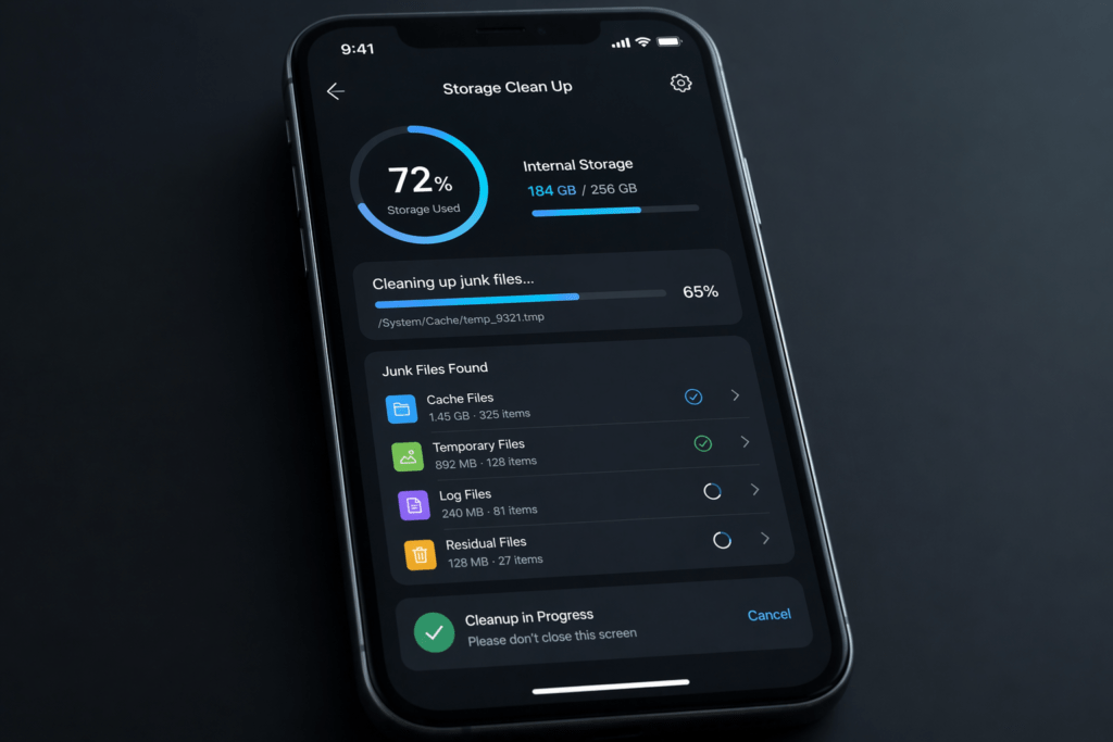 Por Que Seu Celular Trava e Como Resolver (Mesmo Sendo Novo) limpeza de armazenamento no celular para melhorar desempenho