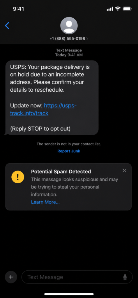 tentativa de golpe digital em celular simulando phishing 711x1536